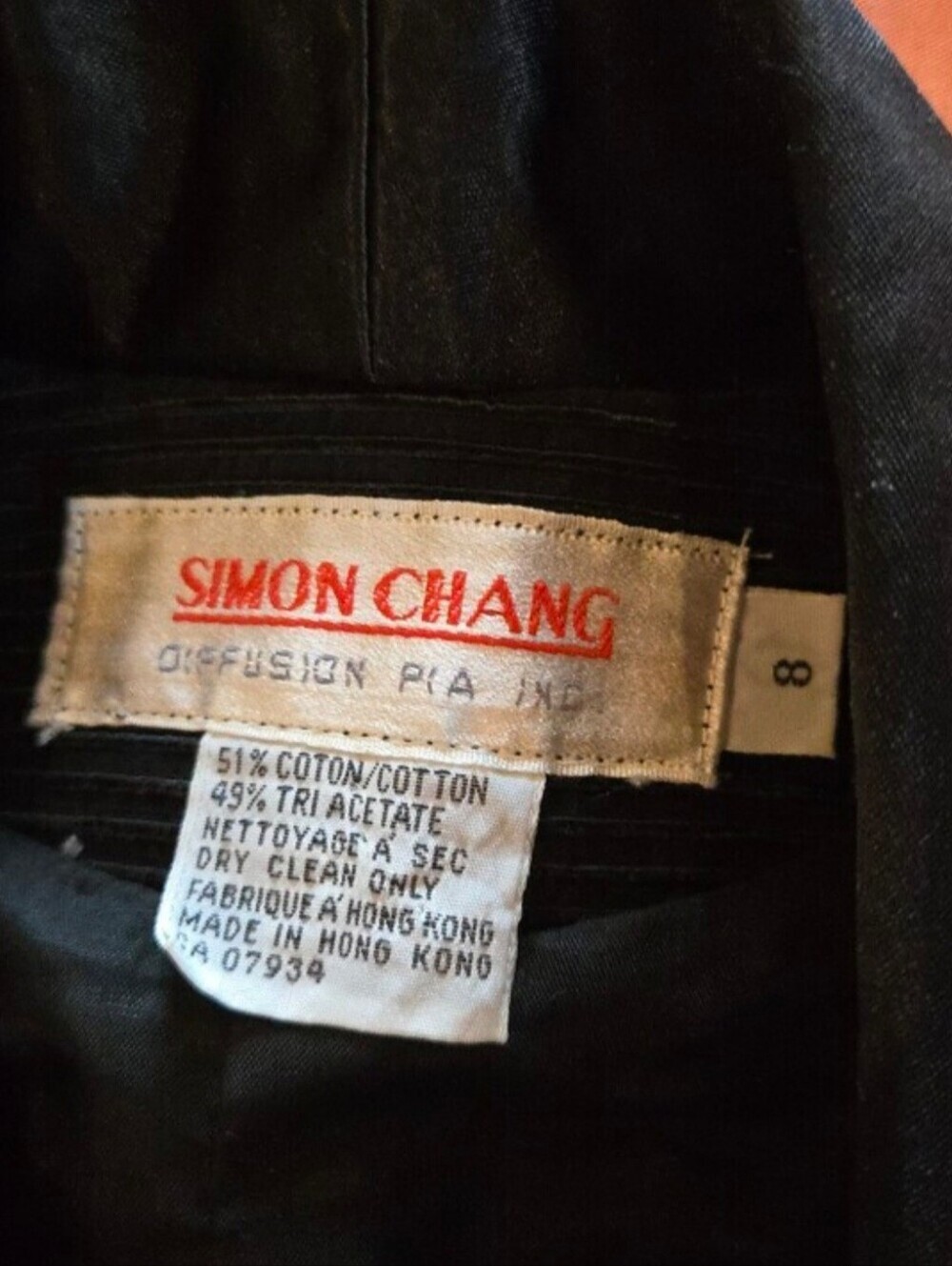Vintage! Simon Chang | Matching Set, Tailored Vest & Pleated Midi Skirt, Size 8 - Picture 12 of 15